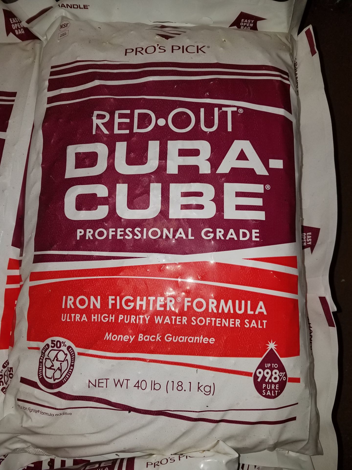 ½ PALLET OF PRO'S PICK RED-OUT DURA CUBE SALT(LOCATED AT 2000 TAYLOR STREET, FORT WAYNE IN 46802) - Image 2 of 2