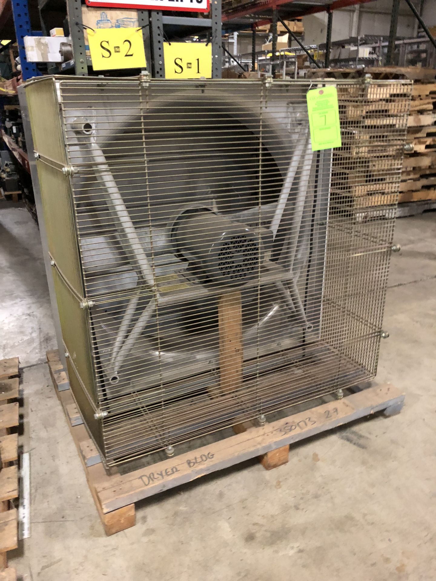 EXHAUST FAN 2HP 42" X 42" ALL MEASUREMENTS ARE APPROXIMATE