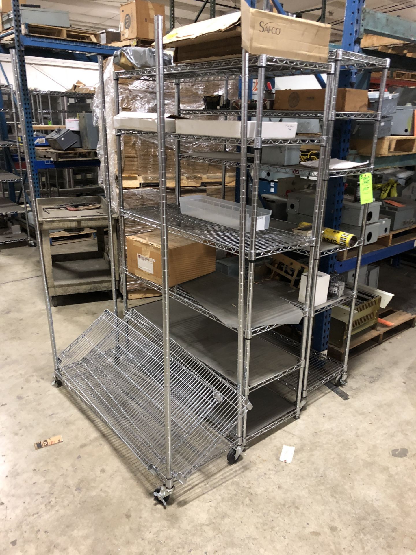 (3) WIRE SHELVING UNITS