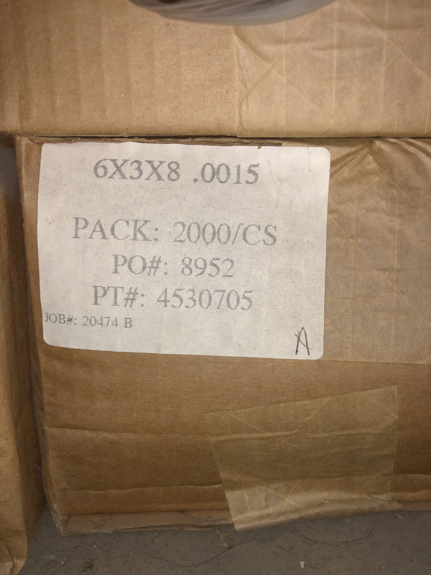 PALLET OF ASSORTED PLASTIC BAGS 2000 PER BOX 10" X 10"; 6" X 3" X 8" - Image 2 of 4