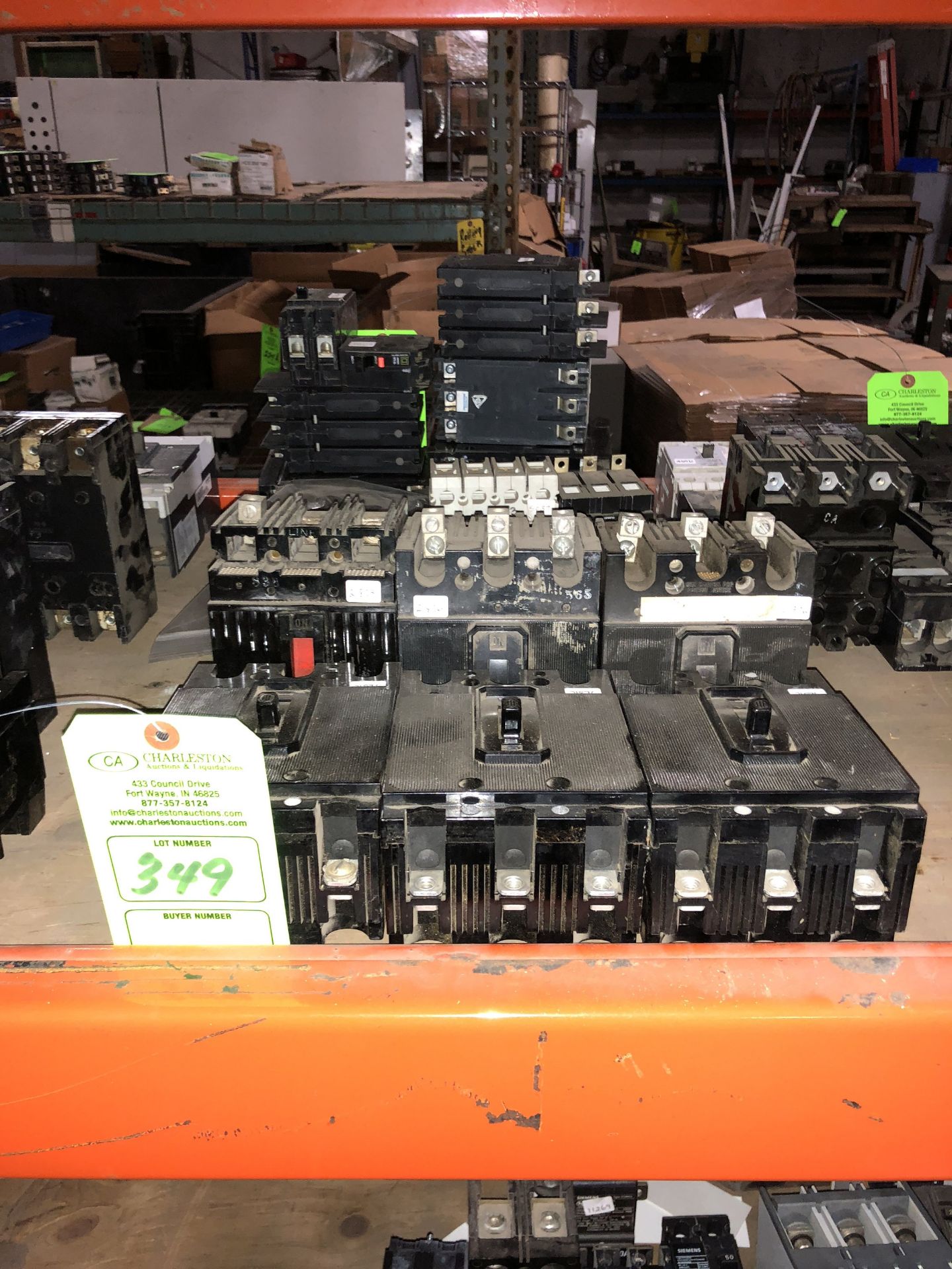 (6) ASSORTED CIRCUIT BREAKERS; 30-200A/480V/600V