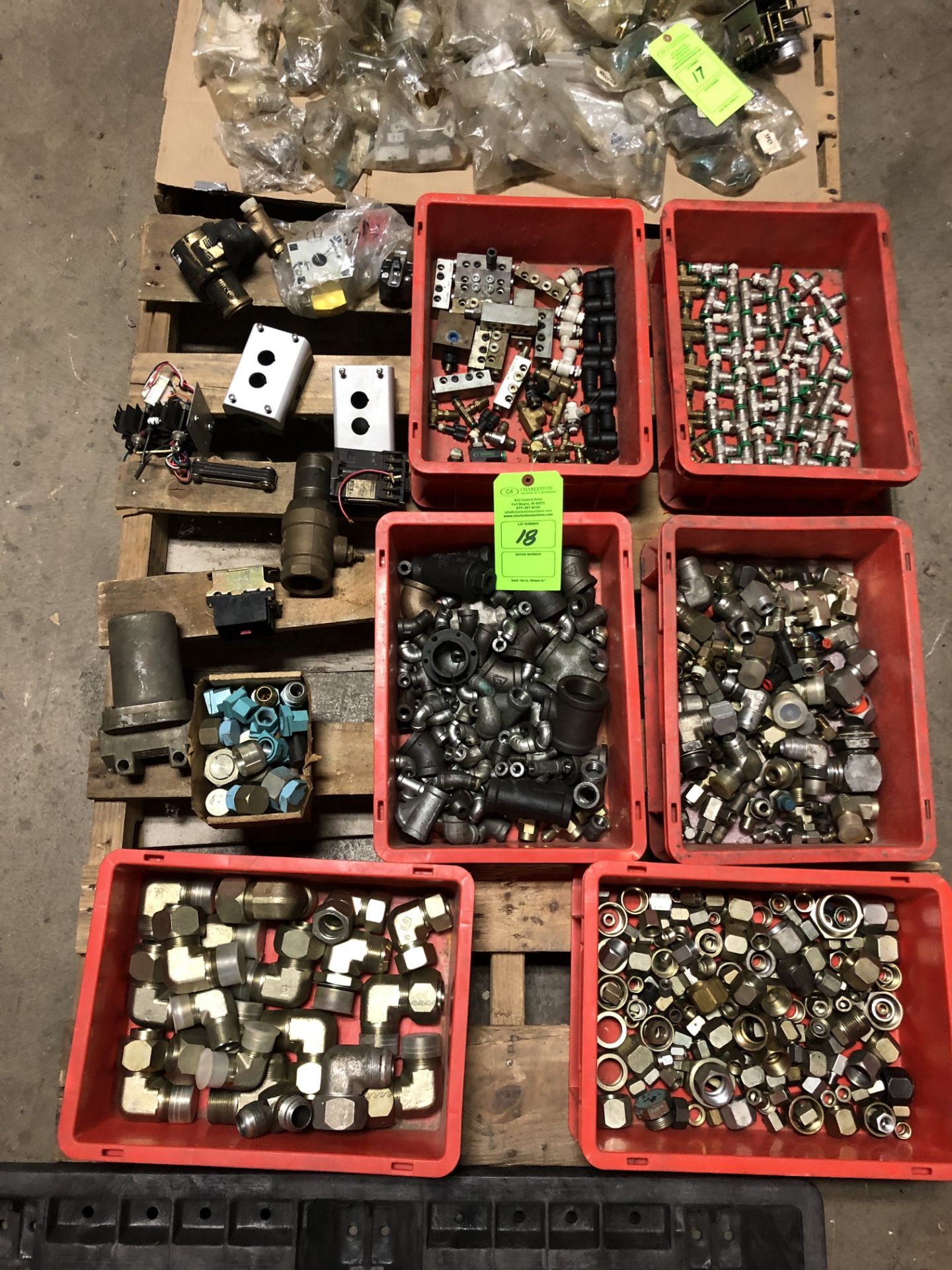 ASSORTED PLANT SUPPORT HDY & PNEUMATIC; FITTINGS