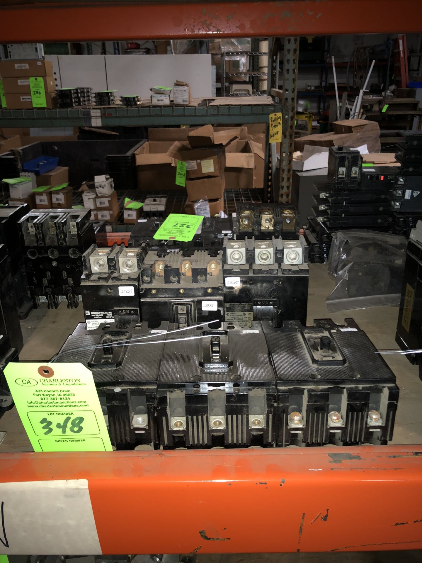 (6) ASSORTED CIRCUIT BREAKERS; 200A/1-3P/120-600V