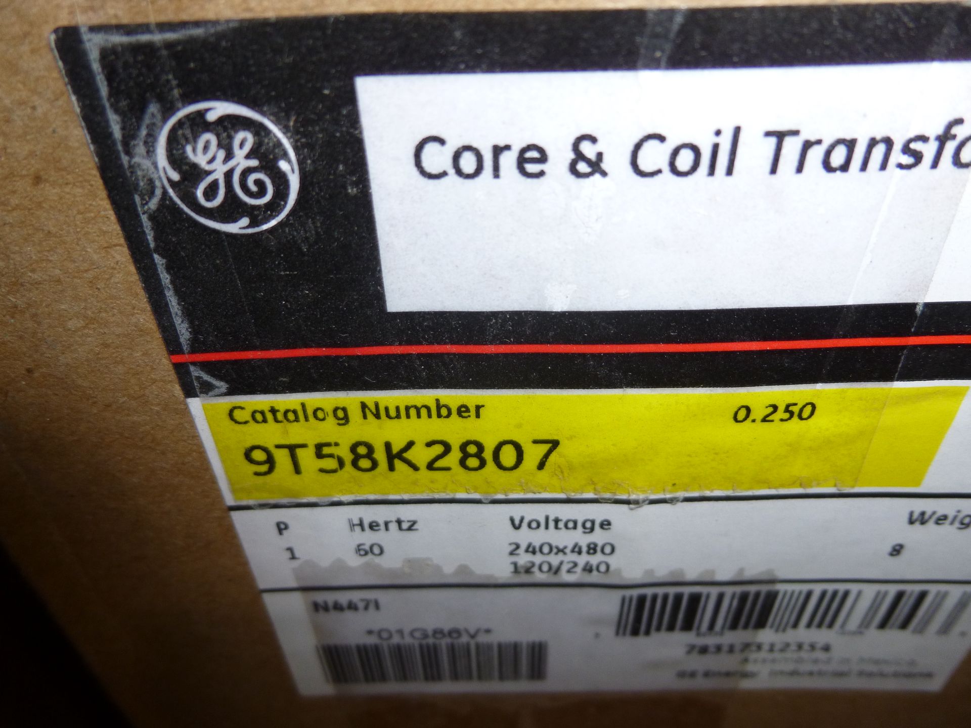 GE Core and Coil Transformer Catalog number 9T58K2807 new in box, as always with Brolyn LLC - Image 2 of 2