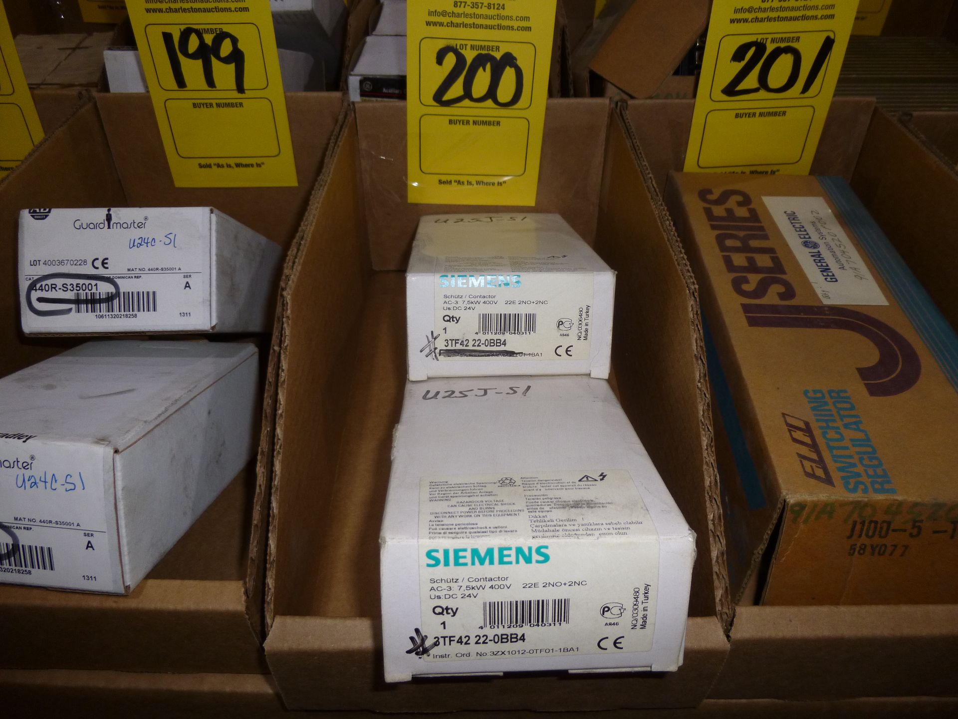 Qty 2 Seimens contactor part number 3TF42-22-0BB4, new in boxes, as always with Brolyn LLC auctions,