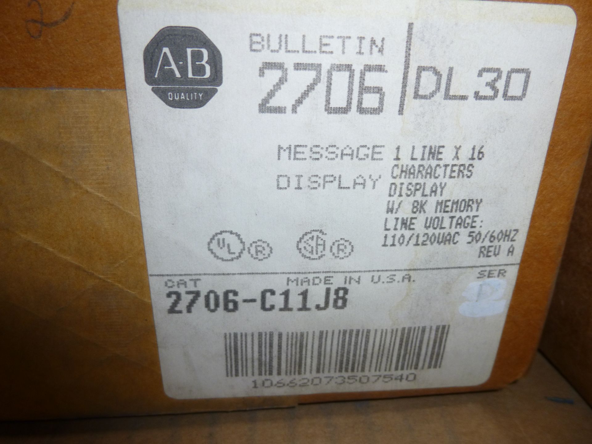 Allen Bradley Cat number 2706-C11J8, new in box, as always with Brolyn LLC auctions, all lots can be - Image 2 of 2
