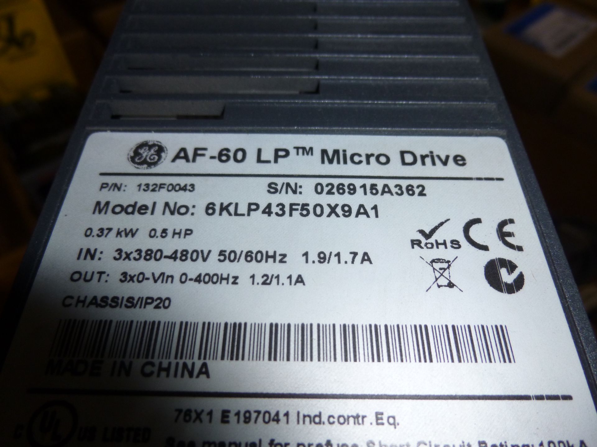 GE AF-60 LP micro drive part number 6KLP43F50X9A1, as always with Brolyn LLC auctions, all lots - Image 2 of 2