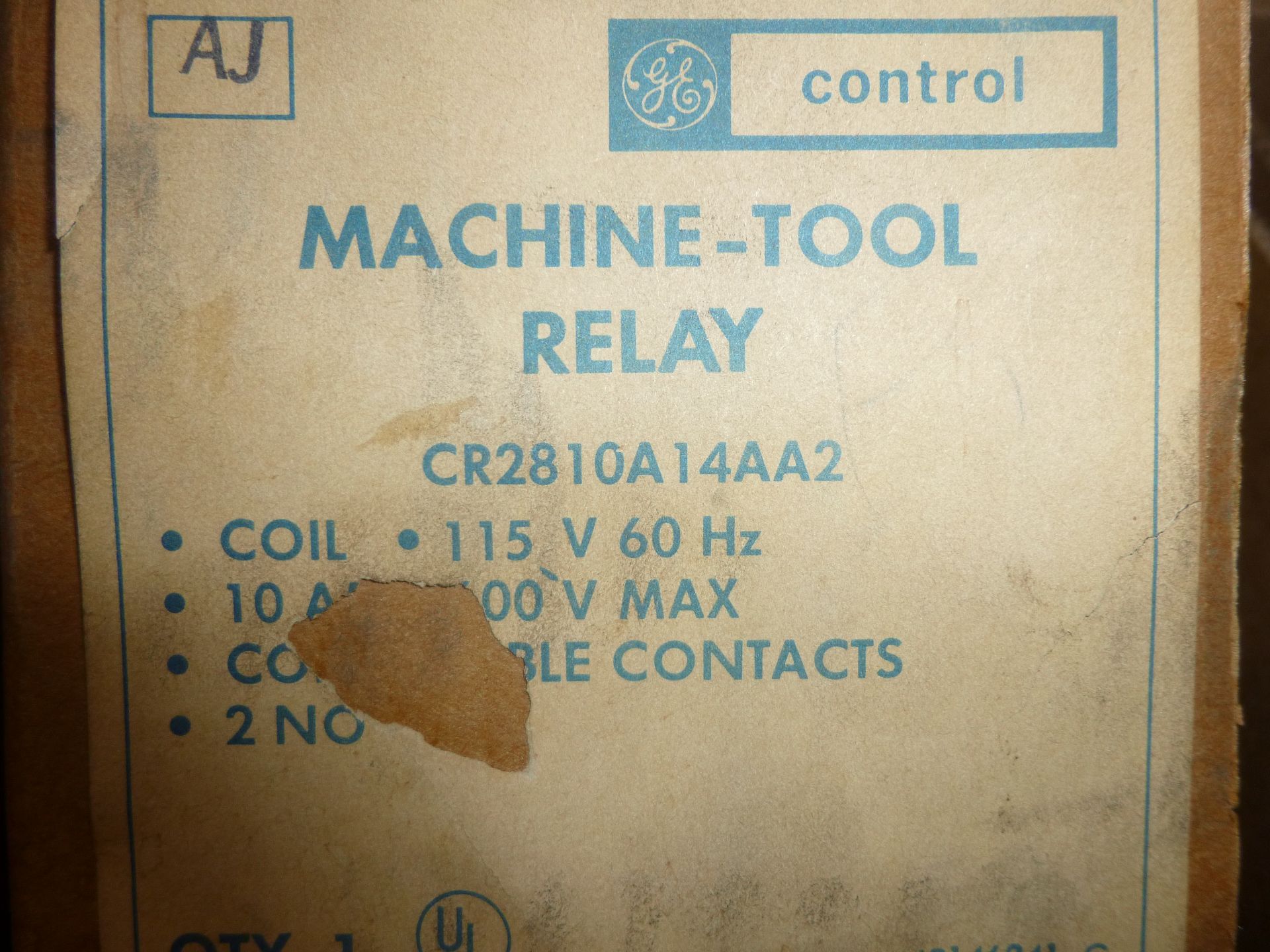 Qty 2 GE machine tool relays, part CR2810A14AA2, and part CR2810A14AC2, new in boxes, as always with - Image 2 of 3
