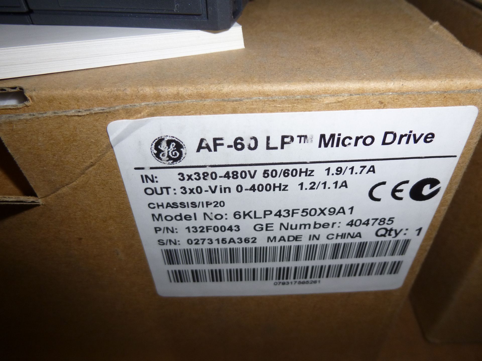 GE AF-60 LP Micro Drive Model 6KLP43F50X9A1, new, as always with Brolyn LLC auctions, all lots can - Image 2 of 2