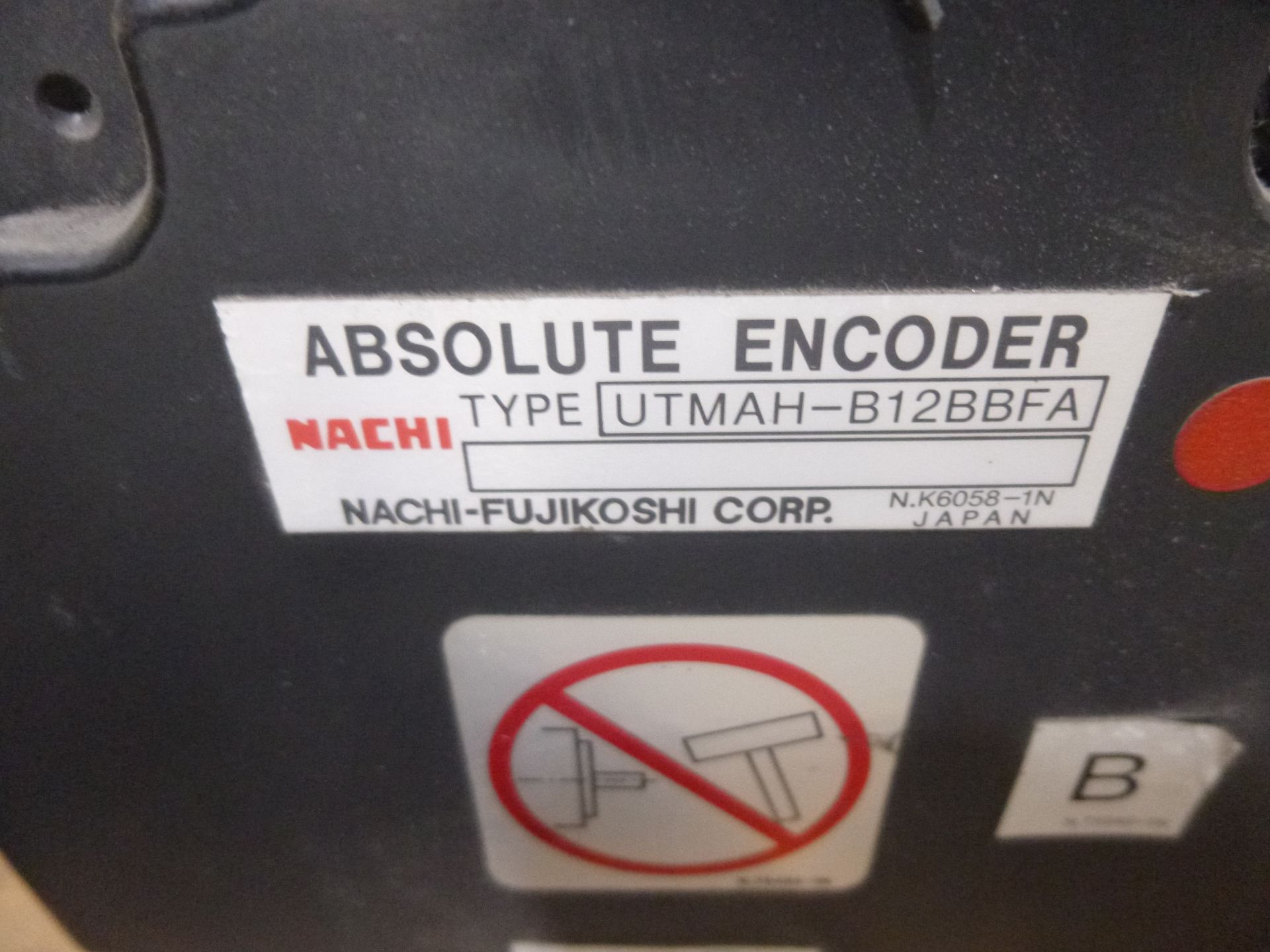 Nachi AC Servo motor type USADED-15-FC51 with encoder type UTMAH-B12BBFA, new but shows shelf - Image 3 of 3