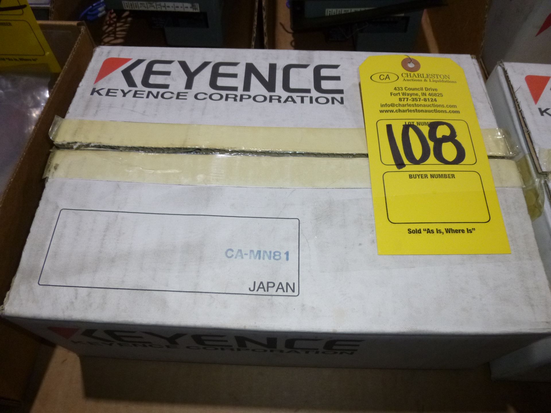 Keyence CA-MN81, new in box, as always with Brolyn LLC auctions, all lots can be picked up from