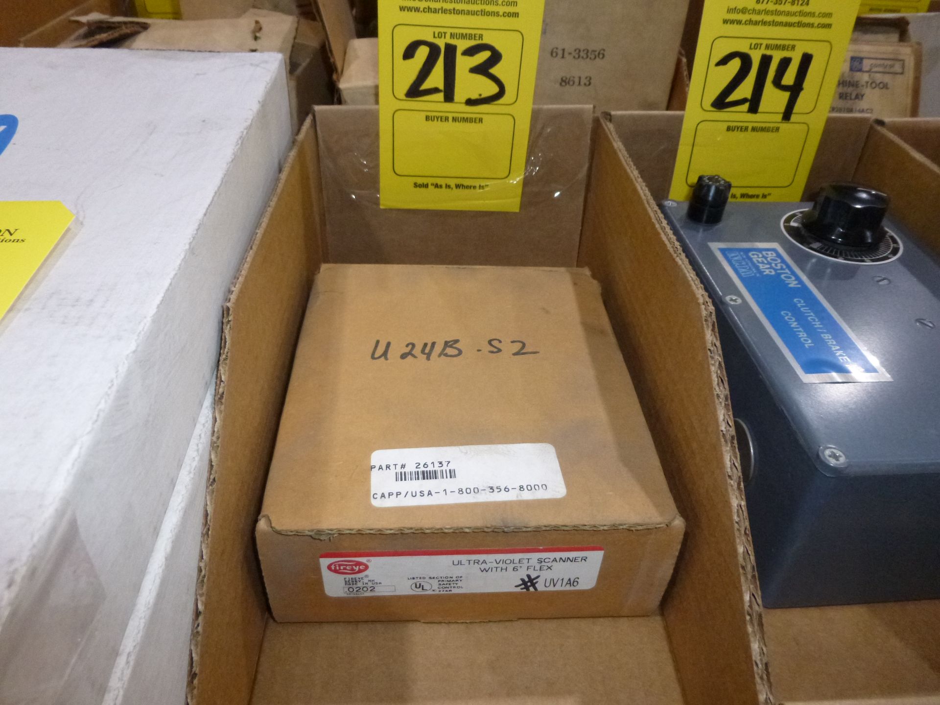 Fireye Ultra-Violet Scanner model UV1A6, new in box, as always with Brolyn LLC auctions, all lots