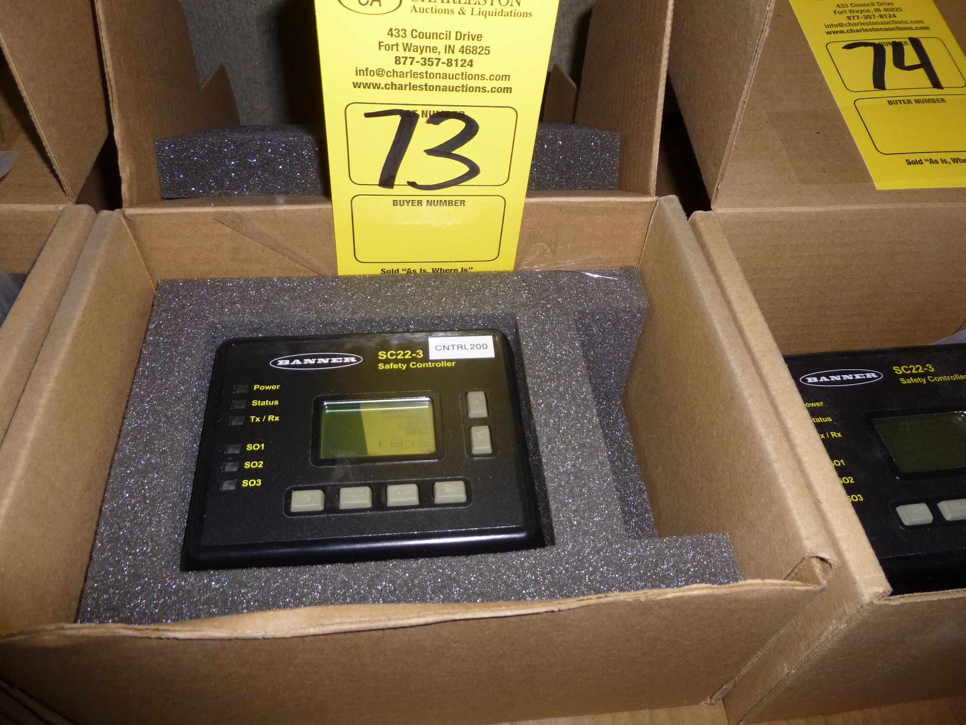 Banner SC22-3 Safety Controller, as always with Brolyn LLC auctions, all lots can be picked up