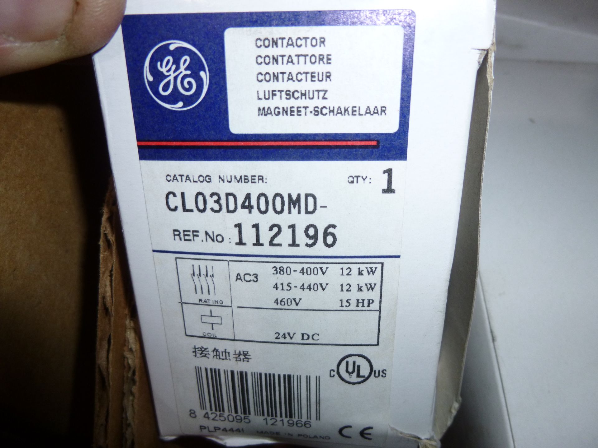 Qty 4 GE contactor Model CL03D400MD, new in boxes, as always with Brolyn LLC auctions, all lots - Image 2 of 2