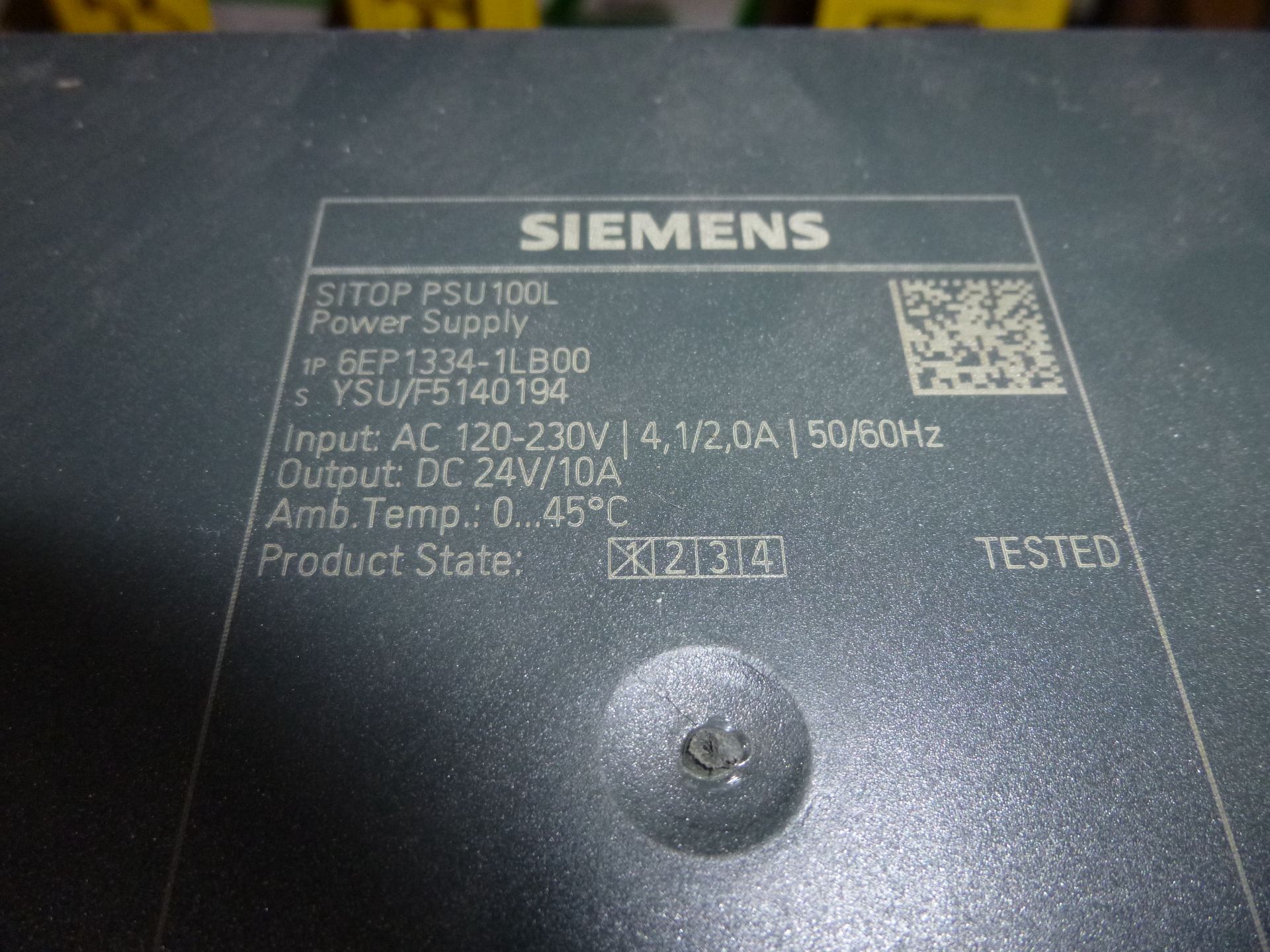 Siemens SiTOP power supply 6EP1334-1LB00, used, as always with Brolyn LLC auctions, all lots can - Image 2 of 2