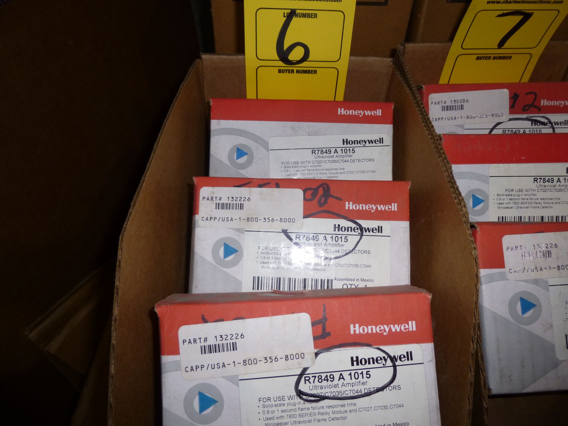 Qty 3 Honeywell R7849-A-1015 ultraviolet amplifier new, as always with Brolyn LLC auctions, all lots