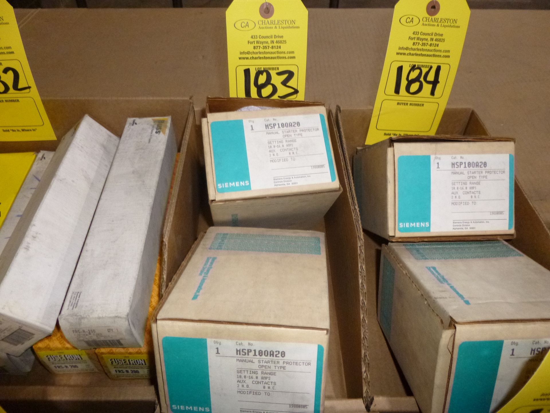 Qty 2 Siemens MSP10QA20 starter, new in boxes, as always with Brolyn LLC auctions, all lots can be