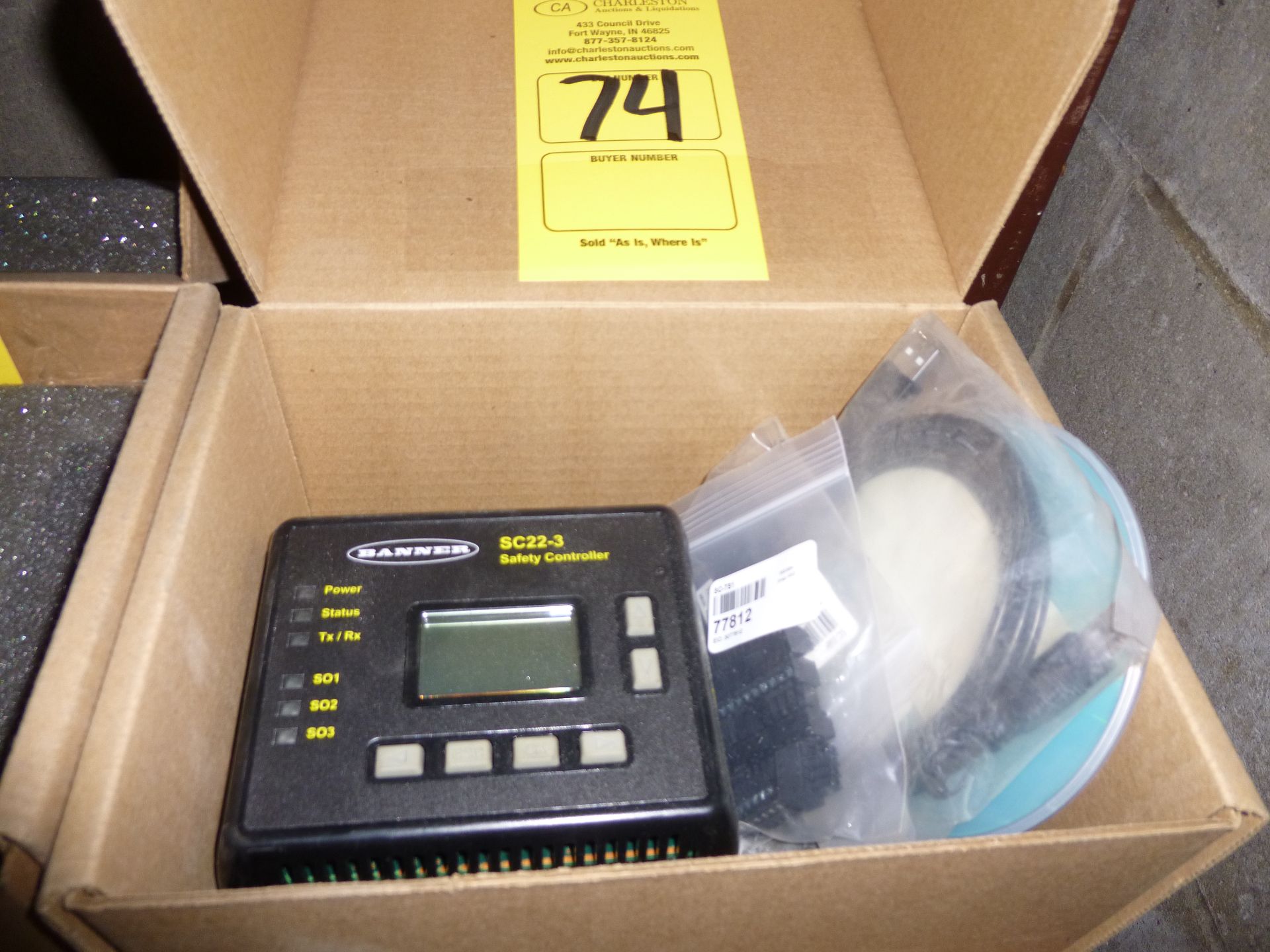 Banner SC22-3 Safety Controller, as always with Brolyn LLC auctions, all lots can be picked up