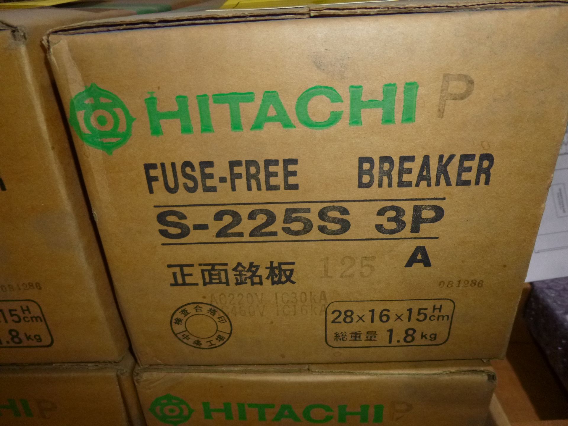 Qty 2 Hitachi breaker Model S-225S, 125amp new in boxes, as always with Brolyn LLC auctions, all - Image 2 of 2