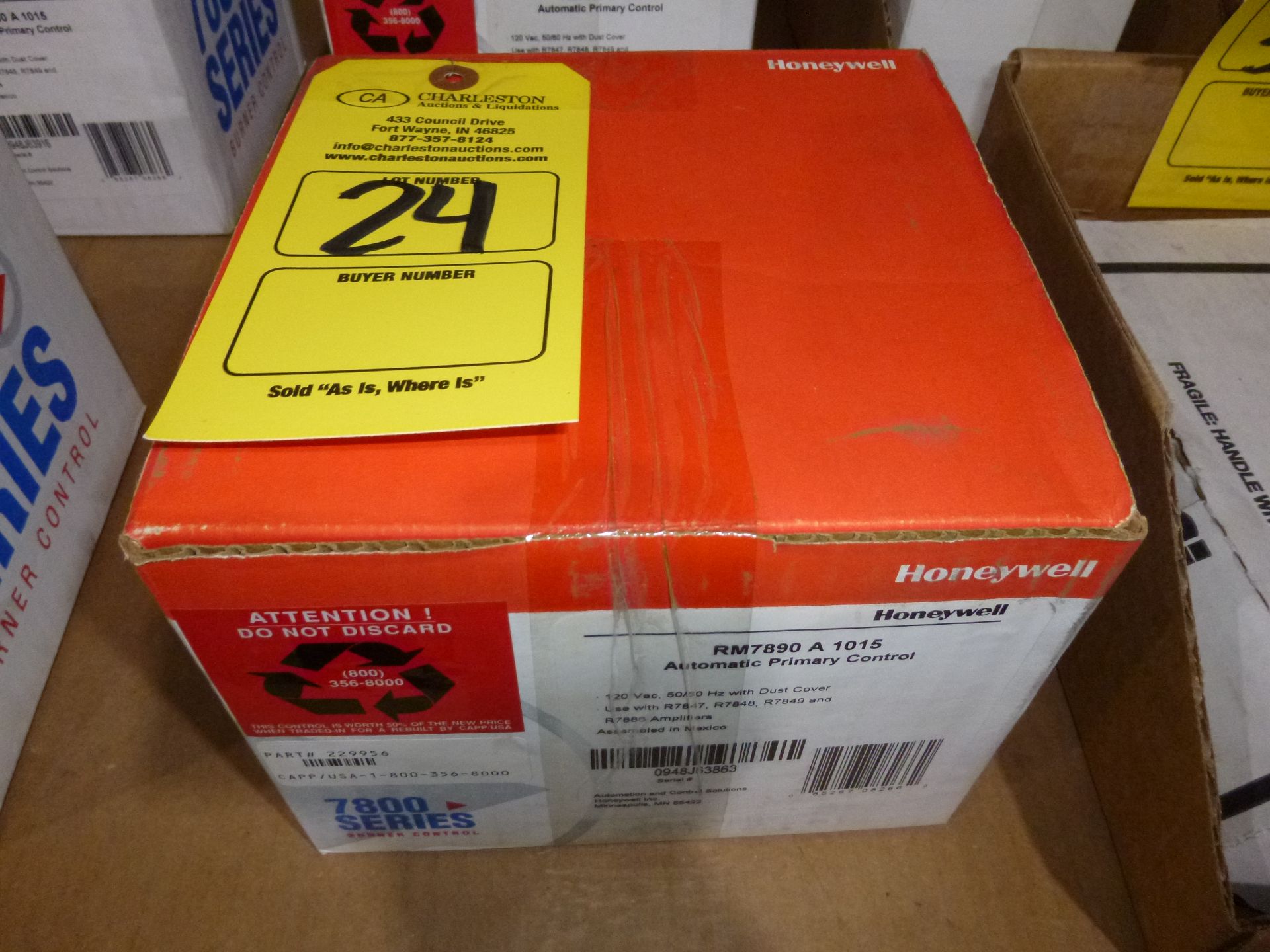 Honeywell RM7890-A-1015 automatic Primary Control, new in box, as always with Brolyn LLC auctions,