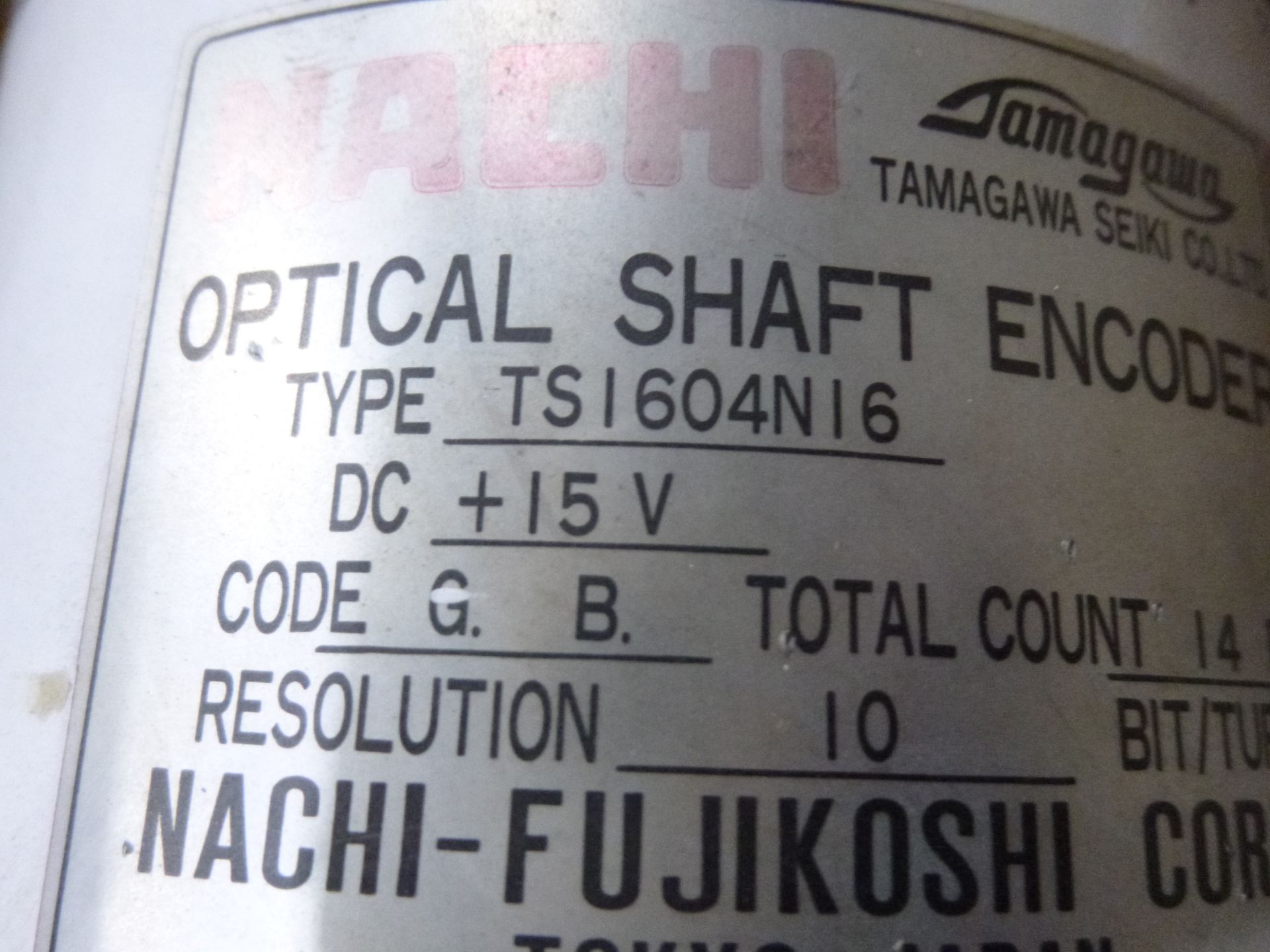Nachi Tamagawa Seiki optical Shaft encoder Type TS1604N16, as always with Brolyn LLC auctions, all - Image 2 of 2