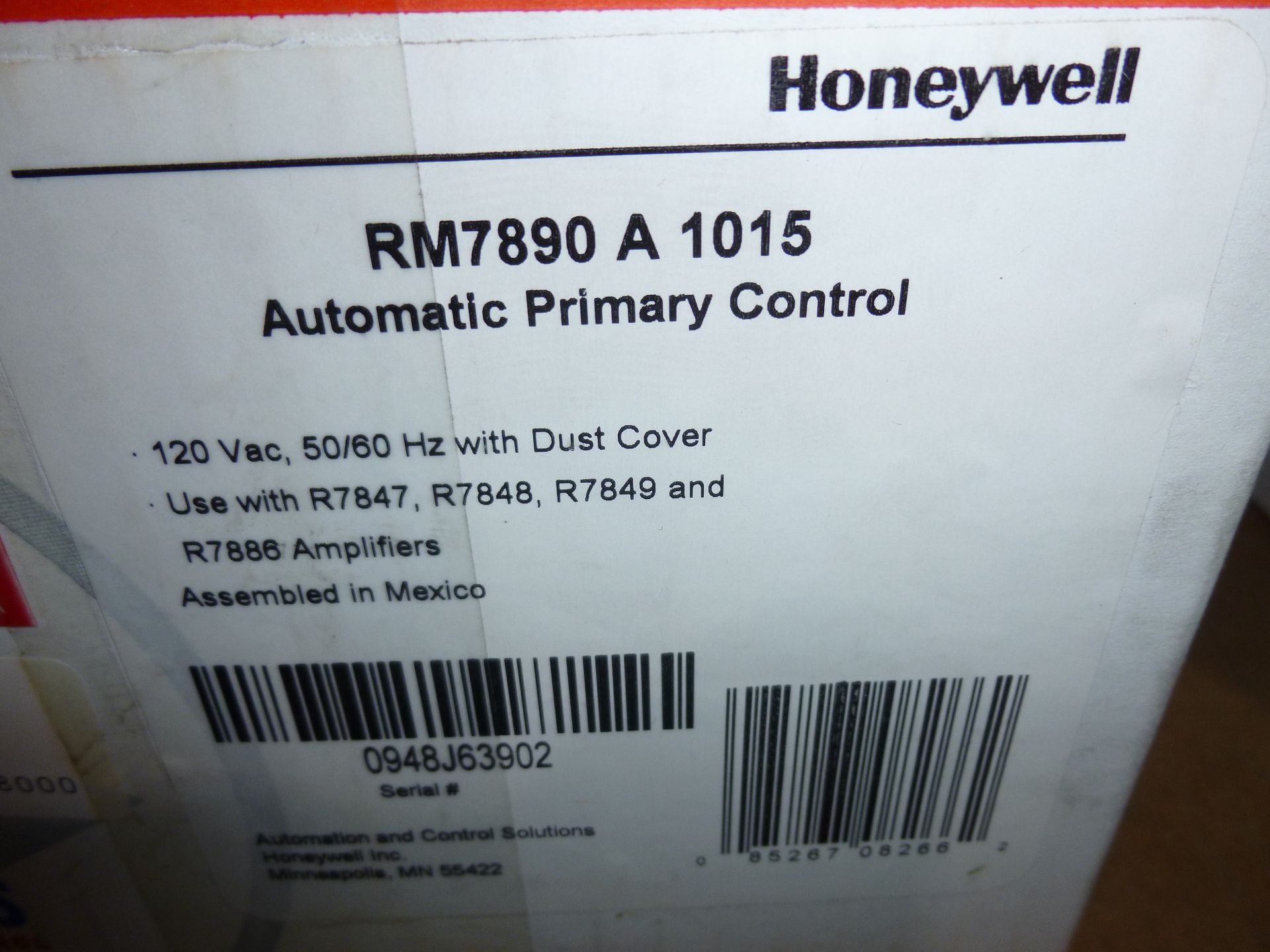 Honeywell RM7890-A-1015 automatic Primary Control, new in box, as always with Brolyn LLC auctions, - Image 2 of 2