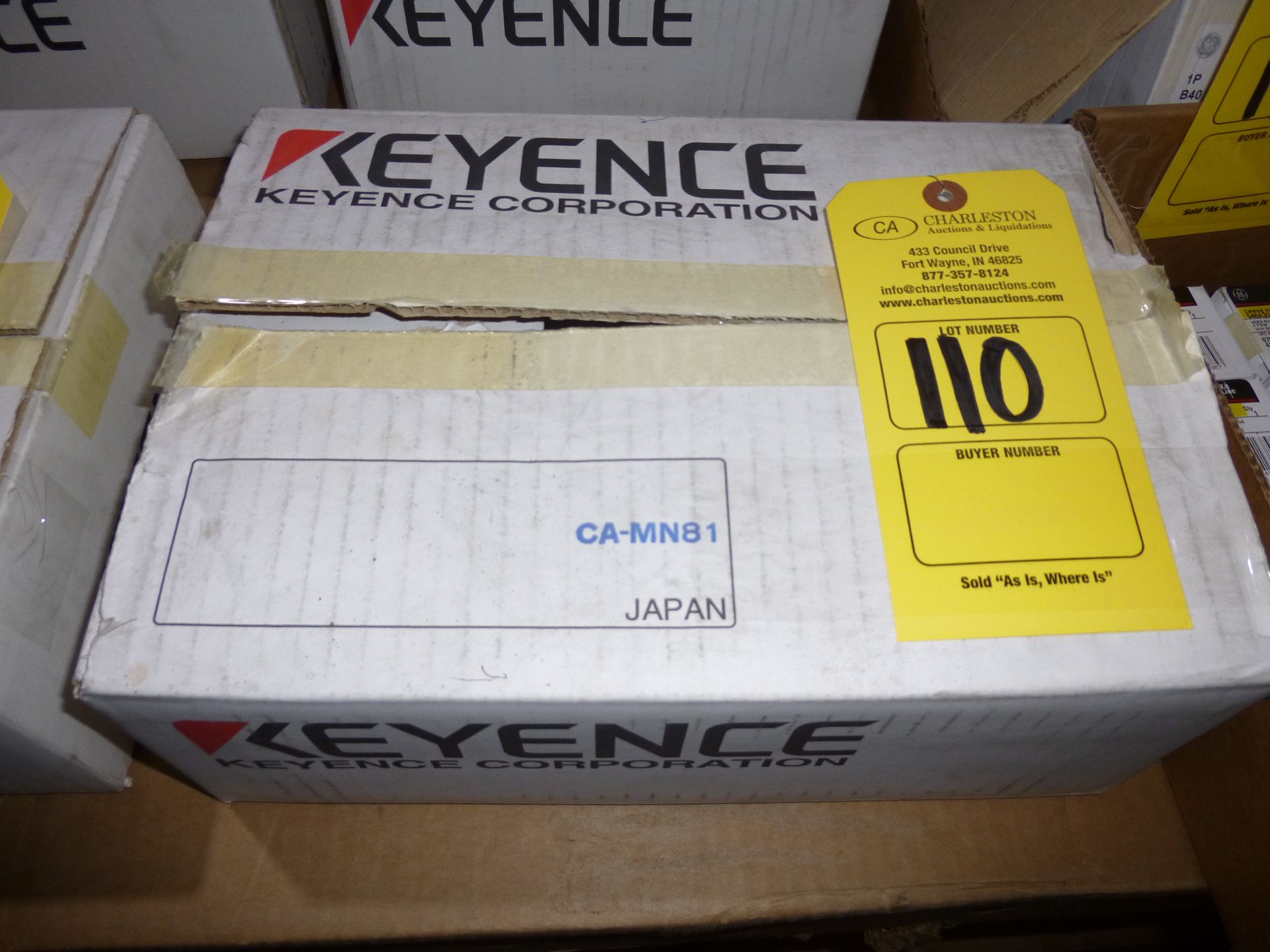 Keyence CA-MN81, new in box, as always with Brolyn LLC auctions, all lots can be picked up from