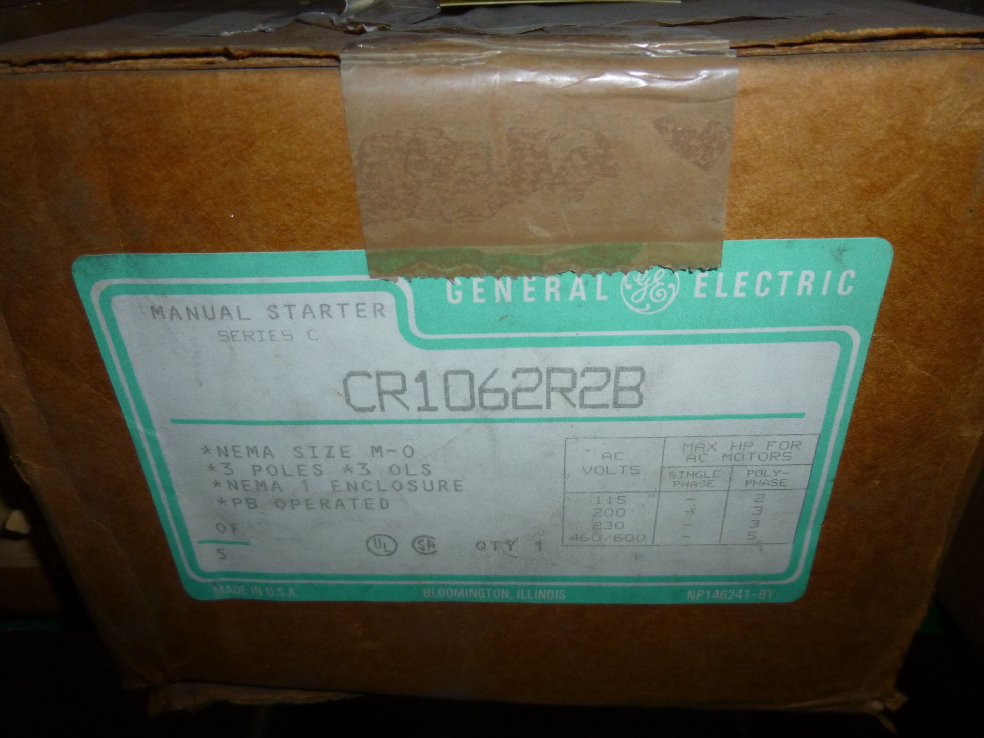 GE Starter model CR1062R2B, new in box, as always with Brolyn LLC auctions, all lots can be picked - Image 2 of 2