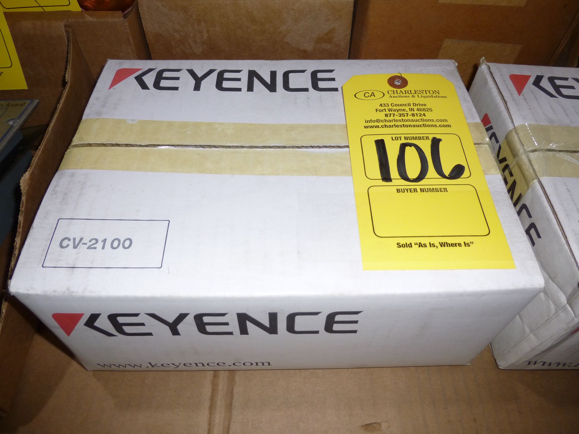 Keyence CV-2100 new in box, as always with Brolyn LLC auctions, all lots can be picked up from