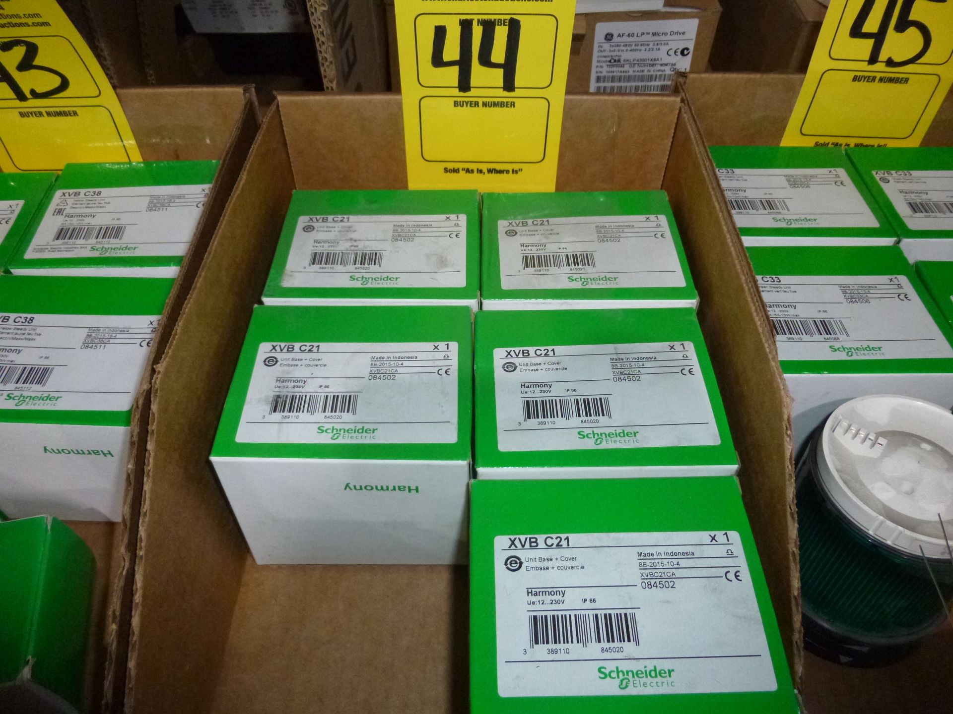 Qty 5 Schneider Electric model XVB-C21, new in box, as always with Brolyn LLC auctions, all lots can