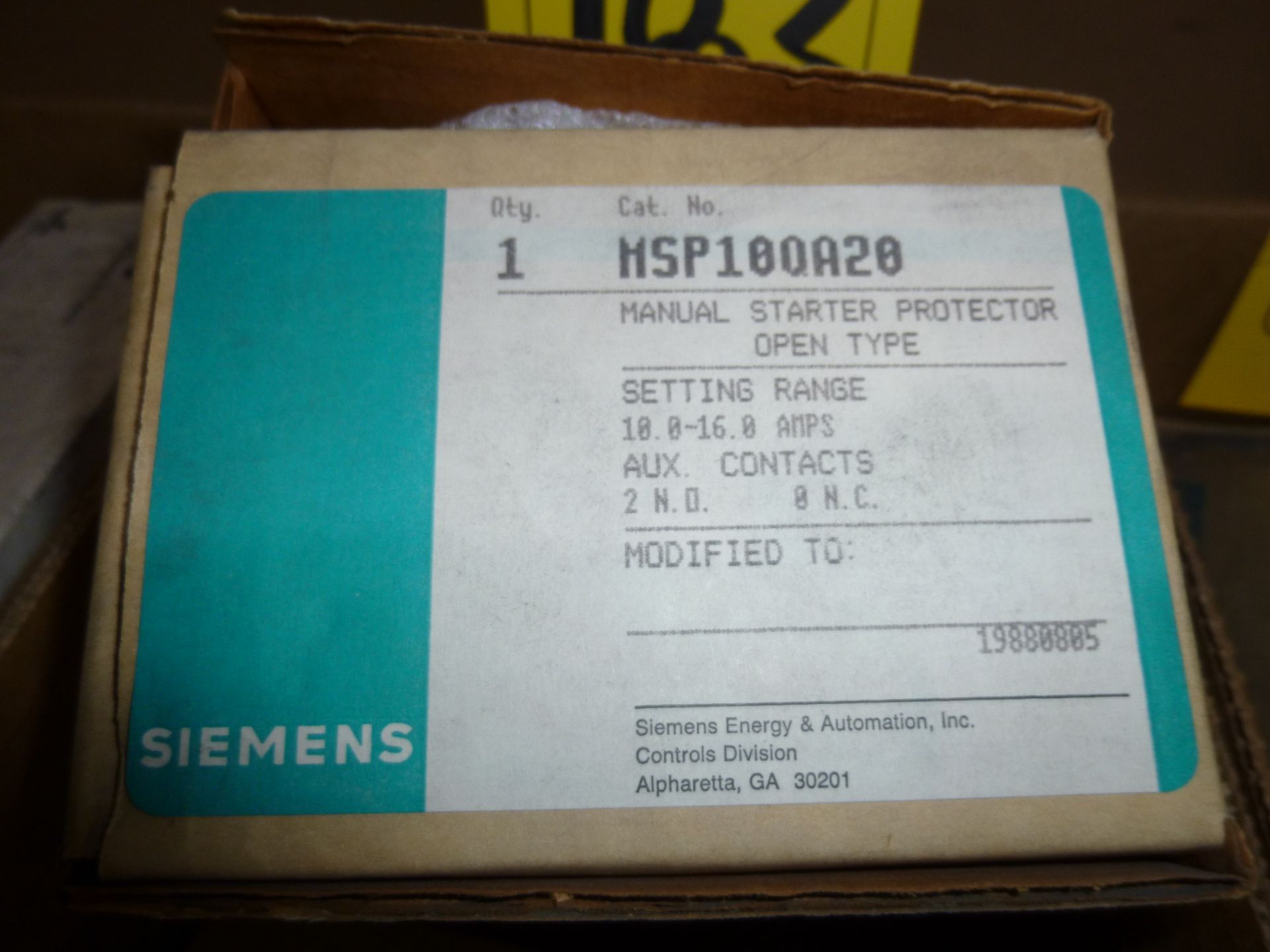 Qty 2 Siemens MSP10QA20 starter, new in boxes, as always with Brolyn LLC auctions, all lots can be - Image 2 of 2