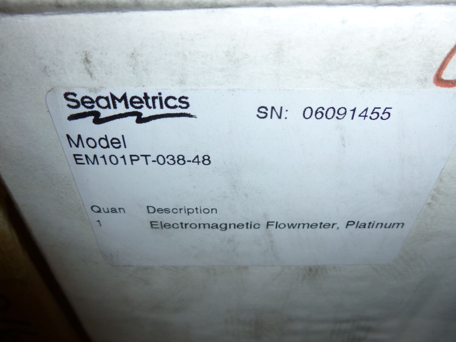 SeaMetrics Model EM101PT-038-48 electromagnetic flowmeter, new in box, as always with Brolyn LLC - Image 3 of 3