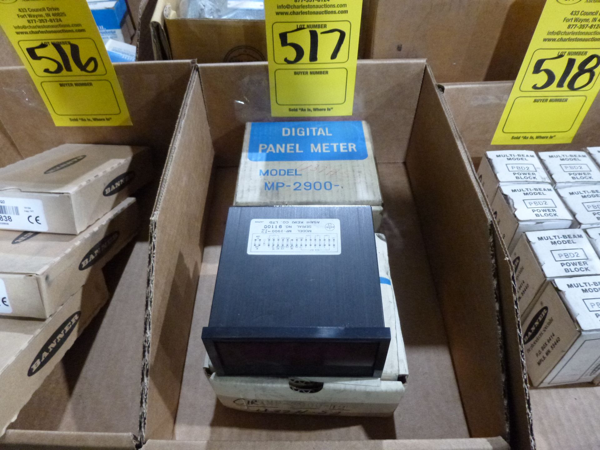 Qty 2 Asahi panel meters Model MP-2900-12, new in boxes, as always with Brolyn LLC auctions, all