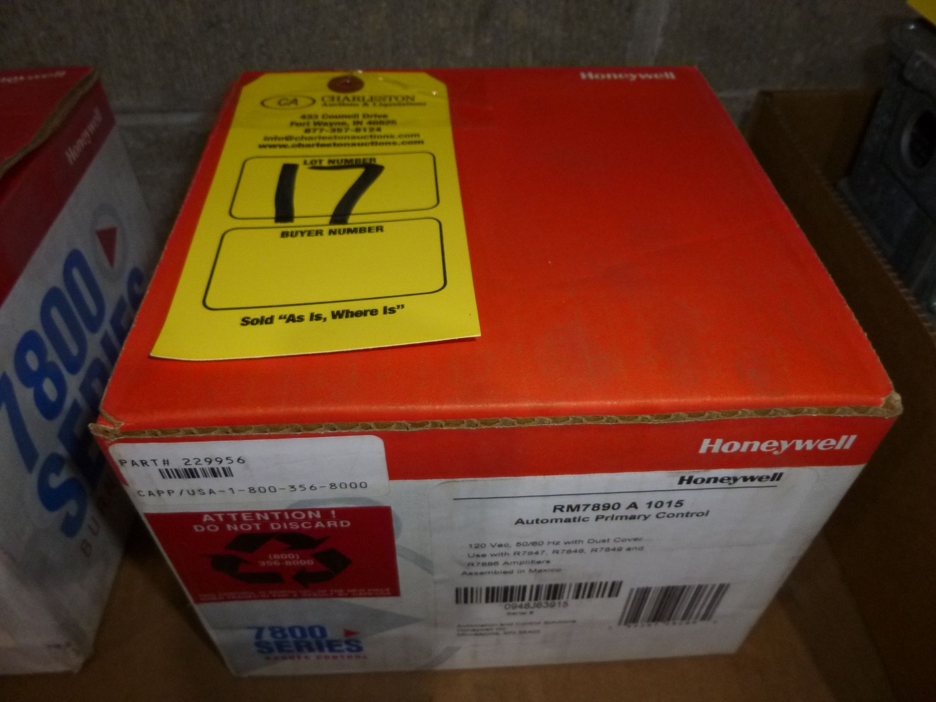 Honeywell RM7890-A-1015 automatic Primary Control, new in box, as always with Brolyn LLC auctions,