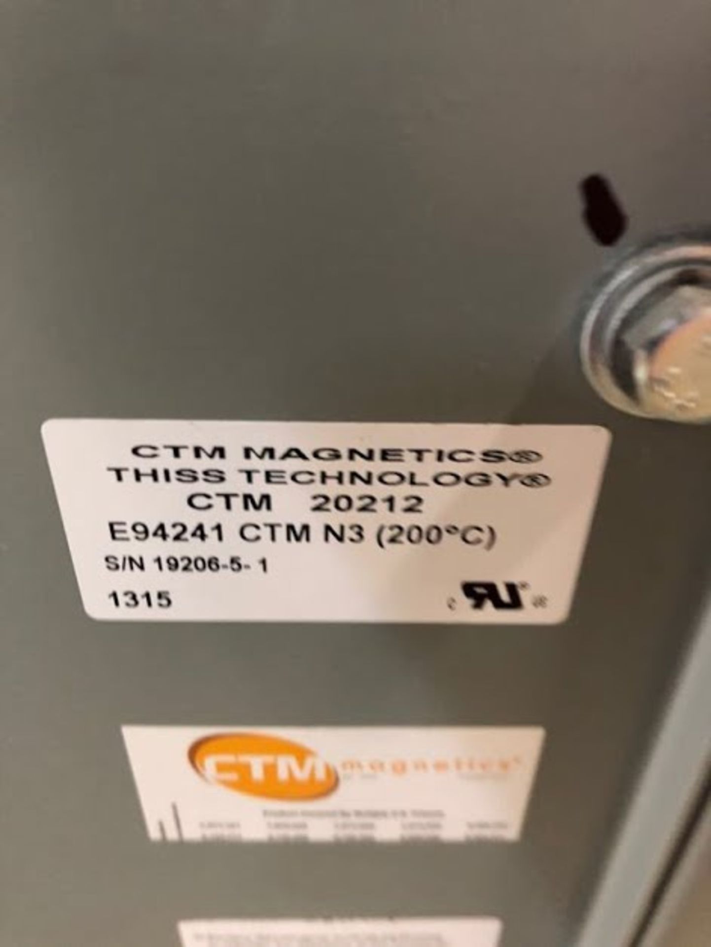 CTM MAGNETICS THISS TECHNOLOGIES CTM20012 {934-841} - Image 2 of 2