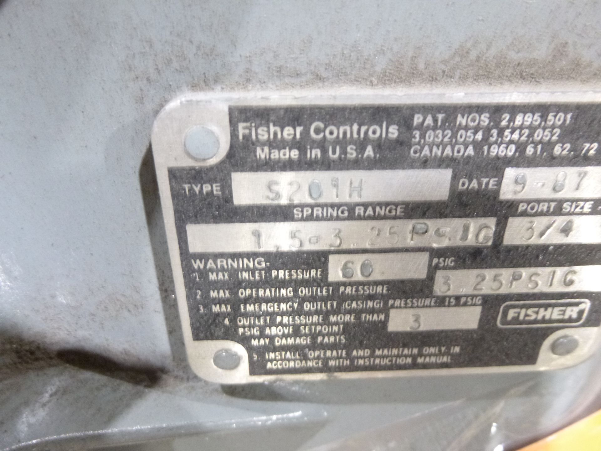 Fisher Controls model S201H regulator, rebuilt, as always with Brolyn LLC auctions, all lots can - Image 2 of 2