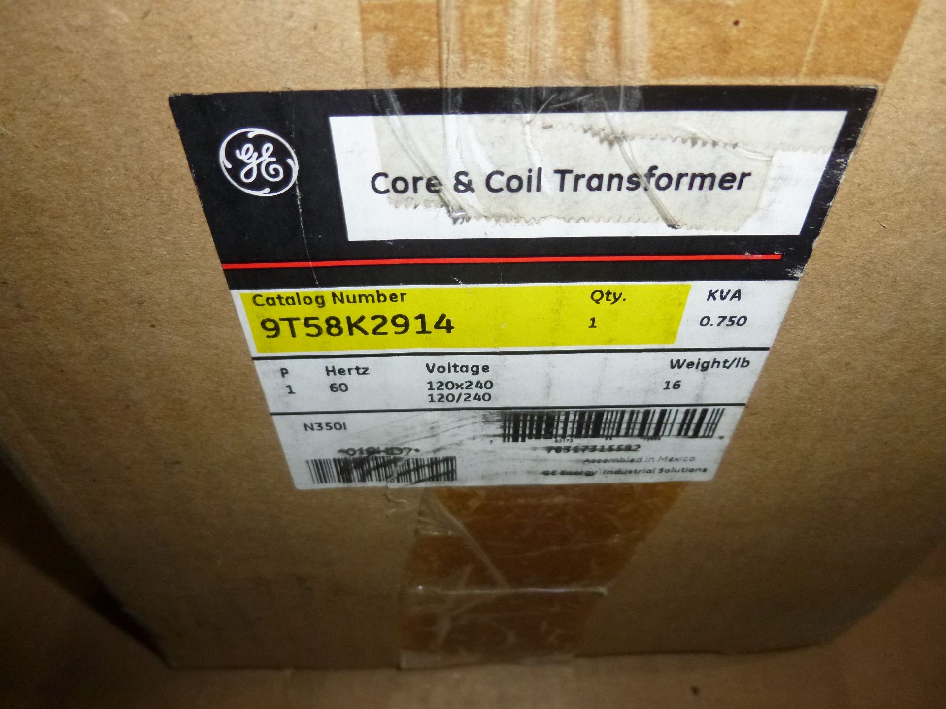 GE core and coil transformer model 9T582914, new in box, as always with Brolyn LLC auctions, all - Image 2 of 2