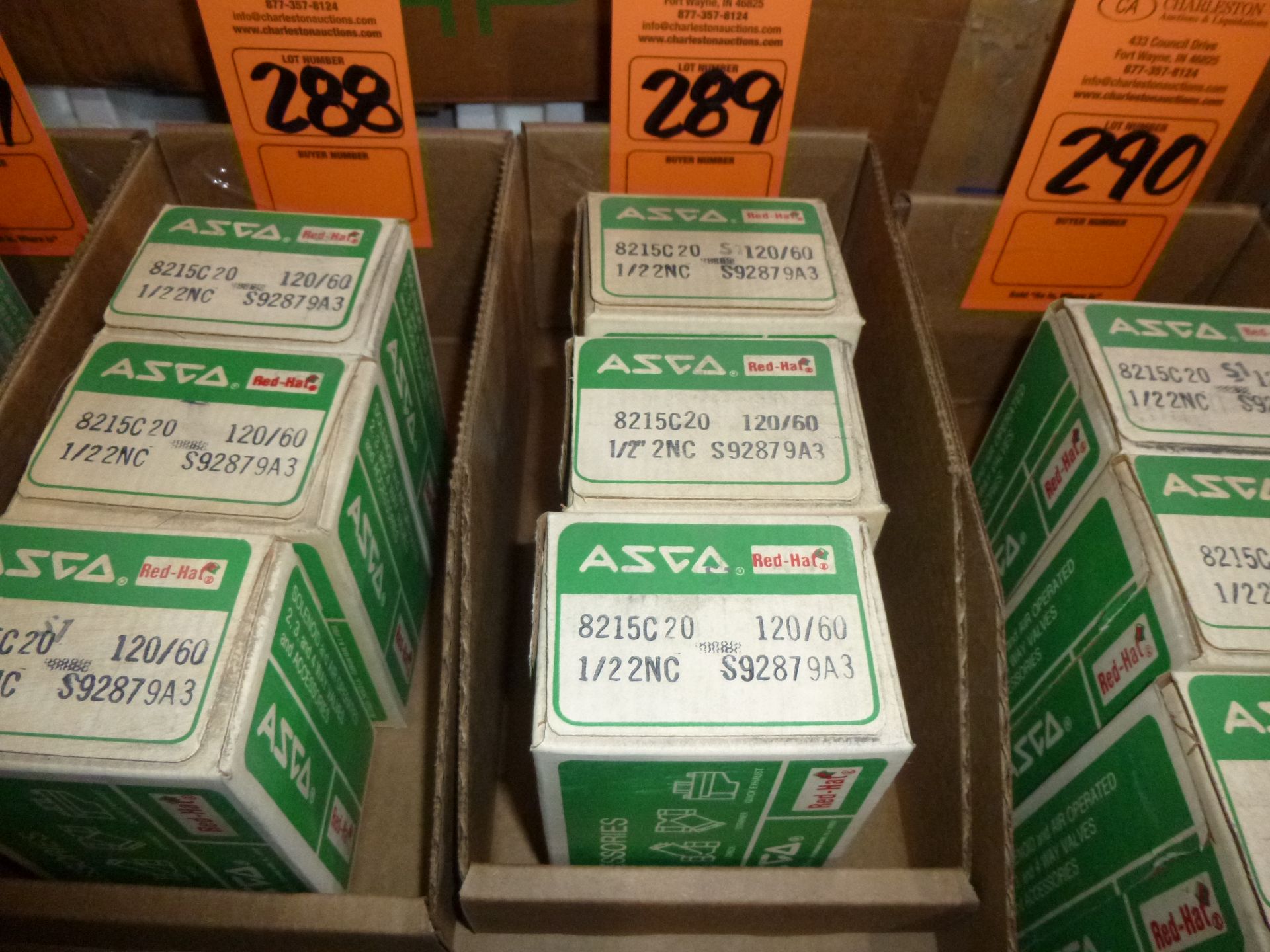 Qty 3 Asco valves model 8215C20, new in boxes, as always with Brolyn LLC auctions, all lots can be