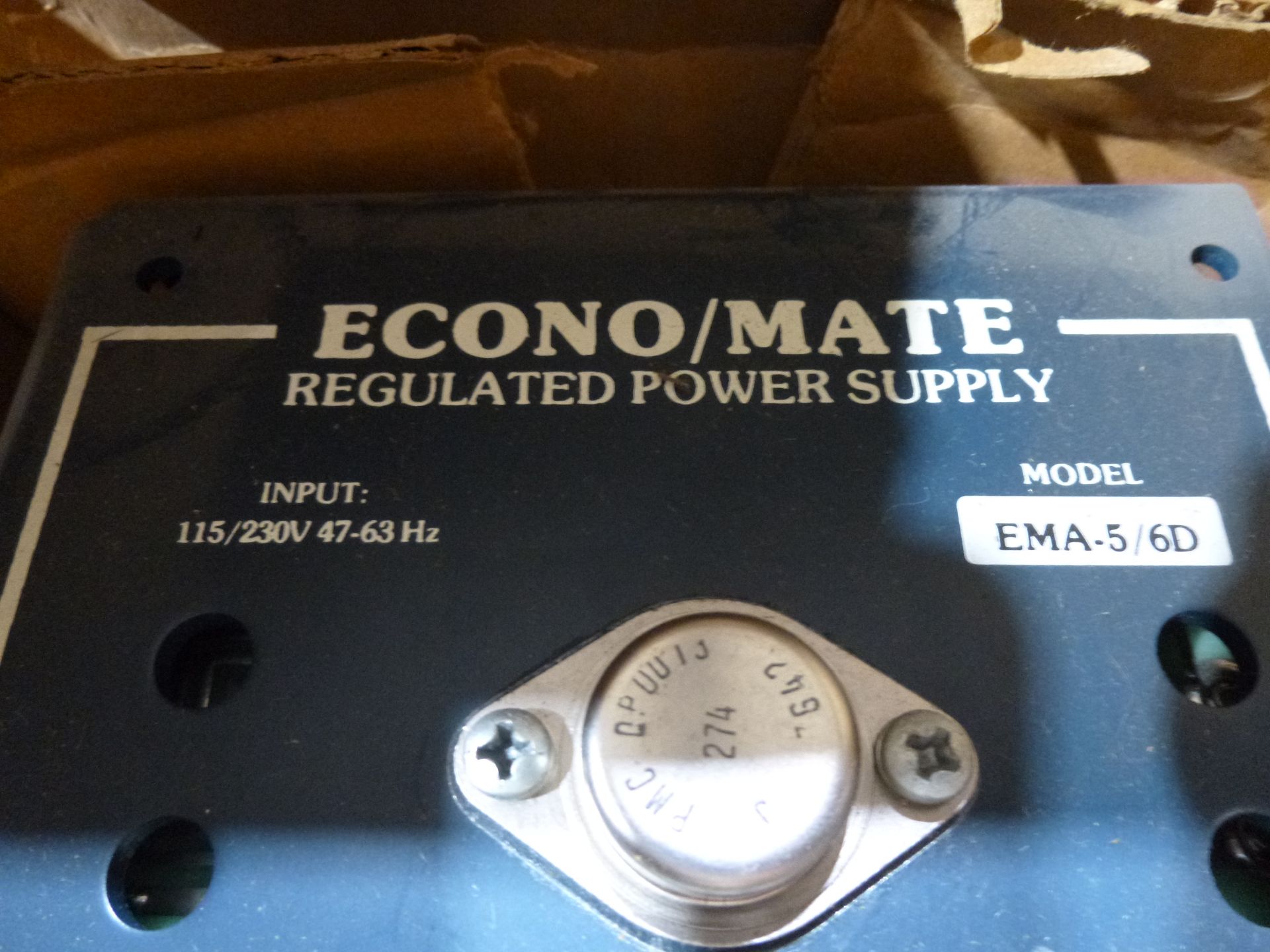 Econo/Mate power supply model EMA-5/6D, new in box, as always with Brolyn LLC auctions, all lots can - Image 2 of 2