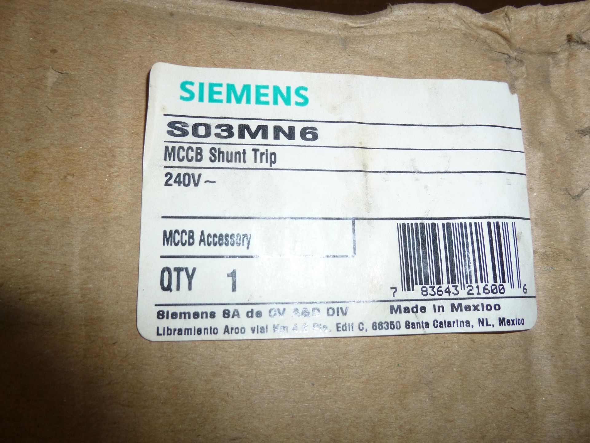 Siemens model S03MN6, new in box, as always with Brolyn LLC auctions, all lots can be picked up from - Image 2 of 2