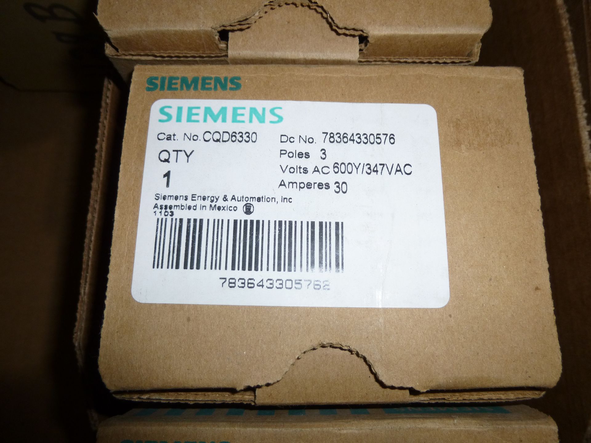 Qty 3 Siemens model CQD6330, new in box, as always with Brolyn LLC auctions, all lots can be - Image 2 of 2