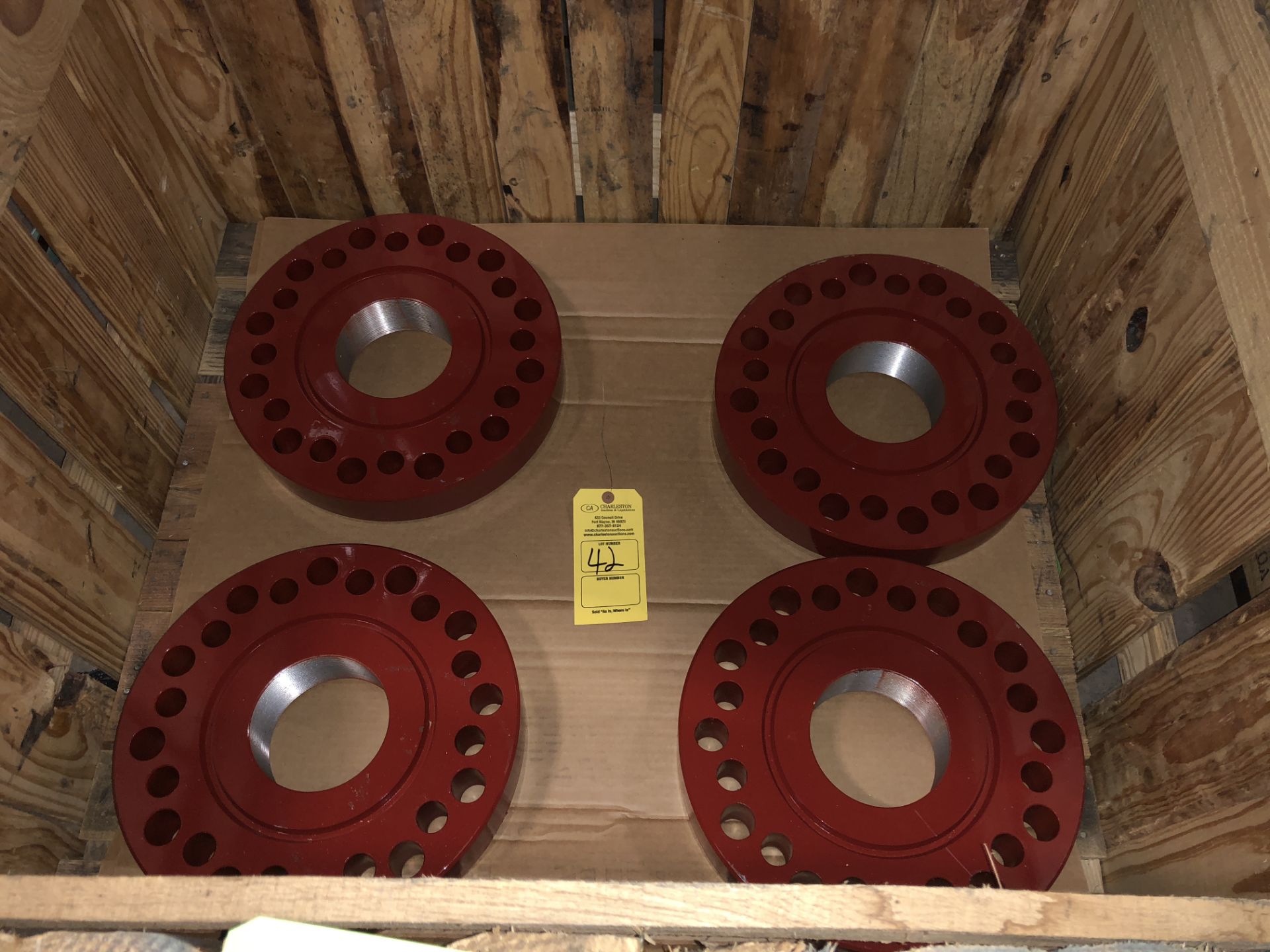 (4) OIL CITY COMPLETION FLANGE DOUBLE DRILLED 900 W/ 5.5" THREAD