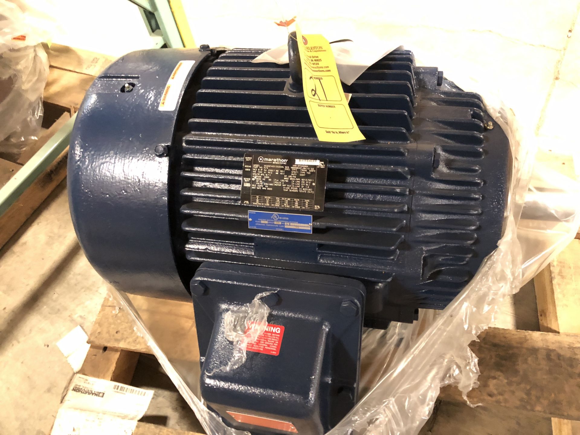 MARATHON ELECTRIC MOTOR MODEL-KK326THGS12532ANL; 50HP/1750RPM; EPFC; 326TC {930-962}