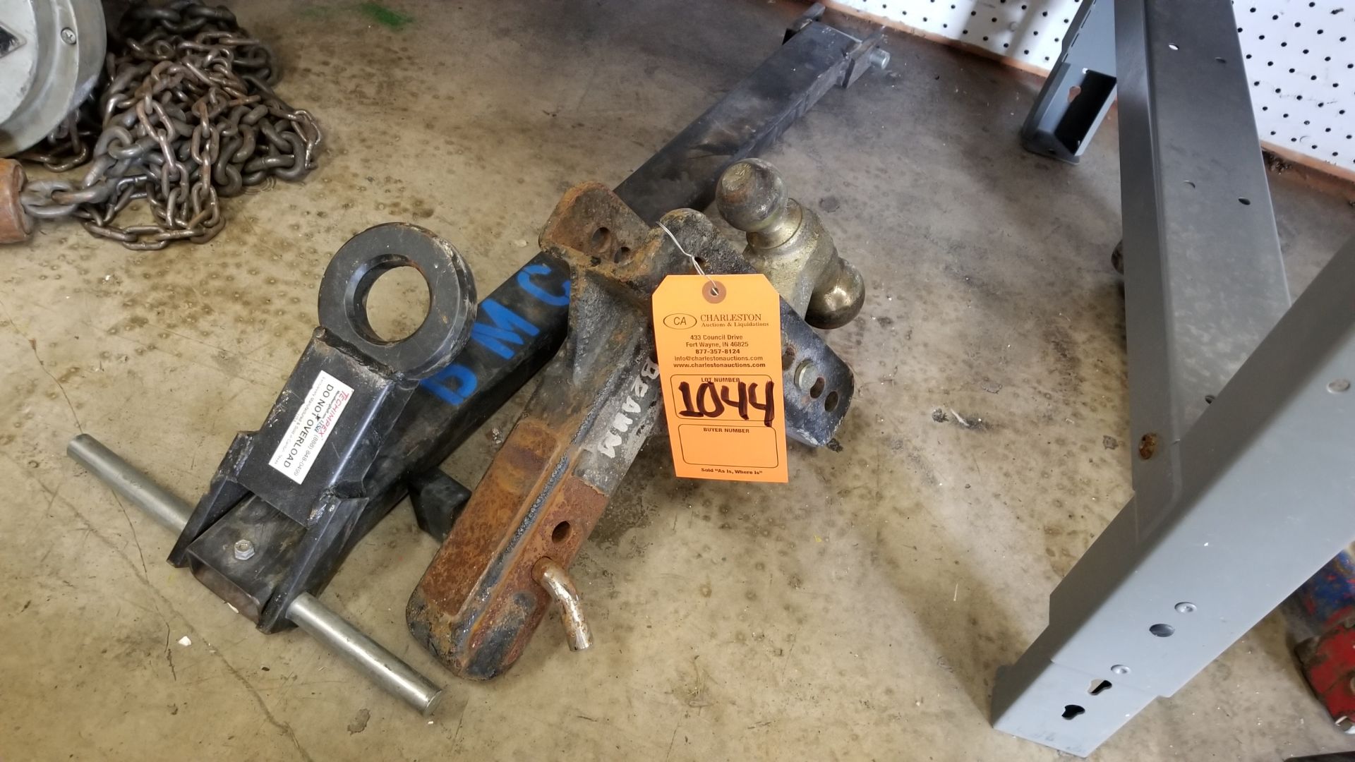 LOT (2) ASSORTED TRAILER HITCHES