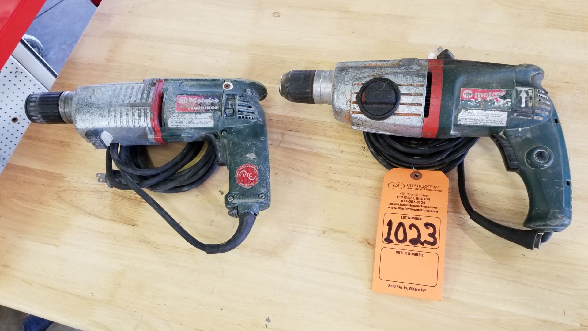 (2) METABO 1/2" ELECTRIC DRILLS