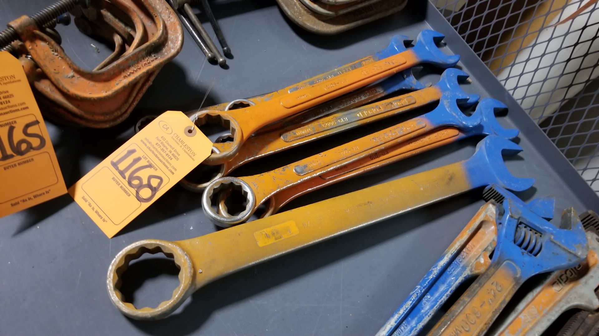 LOT (8) ASSORTED LARGE CAPACITY COMBINATION WRENCHES