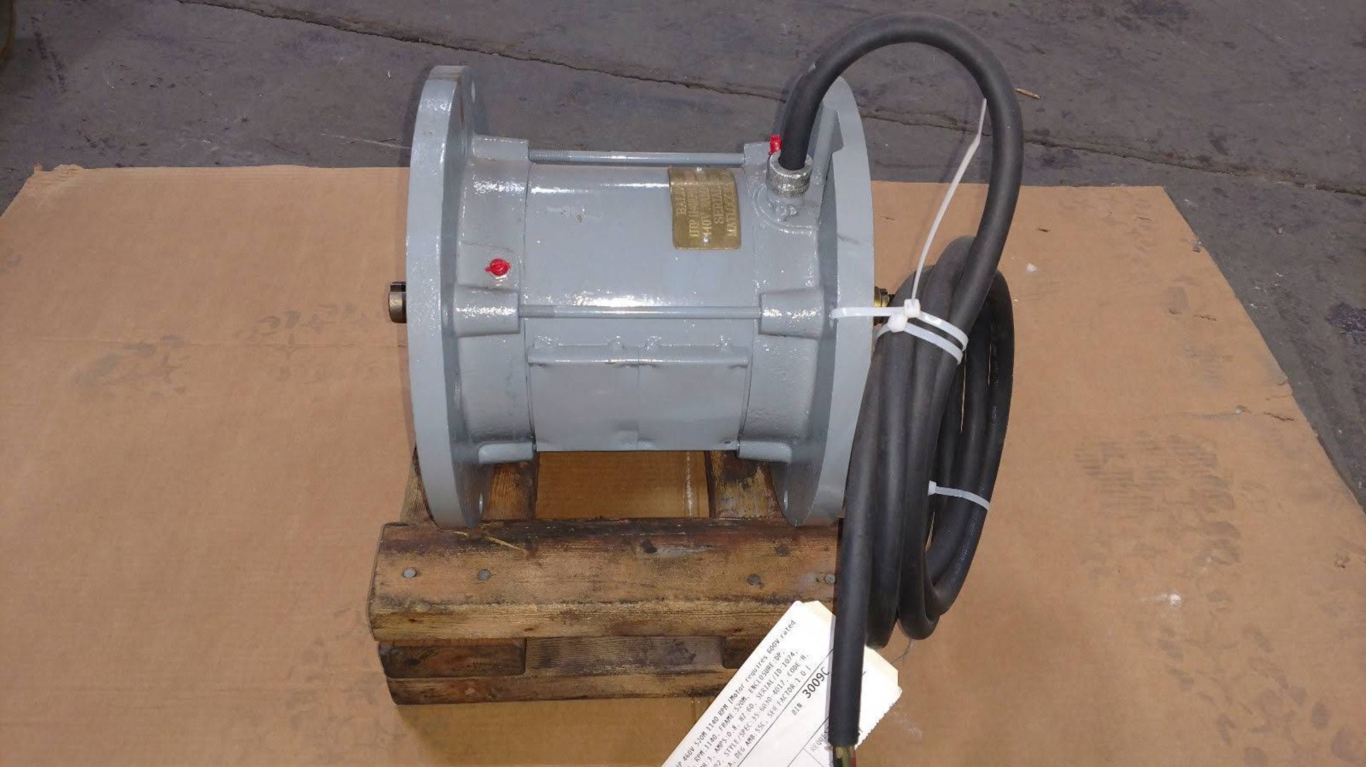 (1) *USED* Baldor MHO71528 Motor 1HP 1140RPM 520M Frame 440V .8Amp Requires 600V Cord *USED* - Image 2 of 4