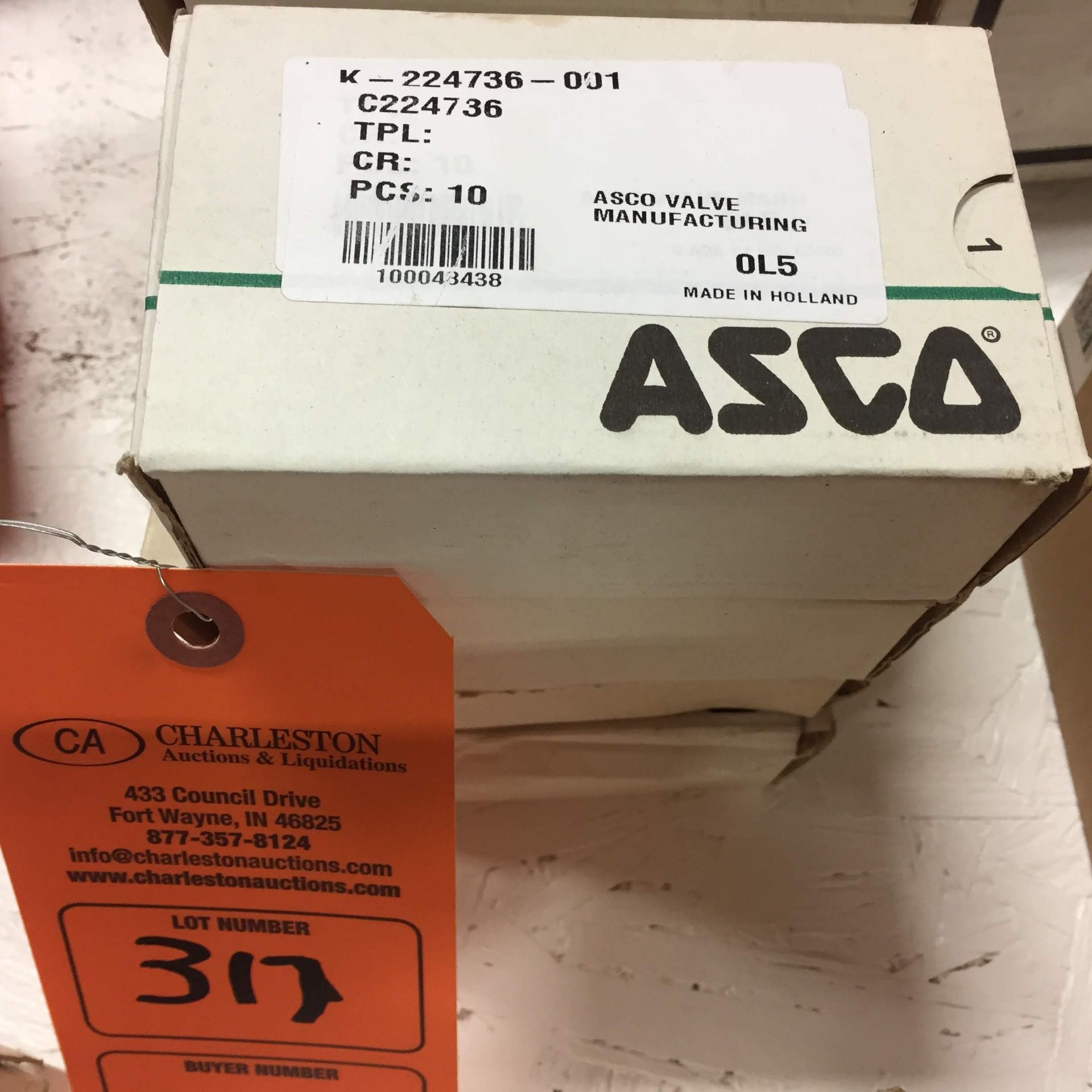 (4) *NIB* ASCO K-224736-001 Valve Kit 10Pcs/box *NIB*