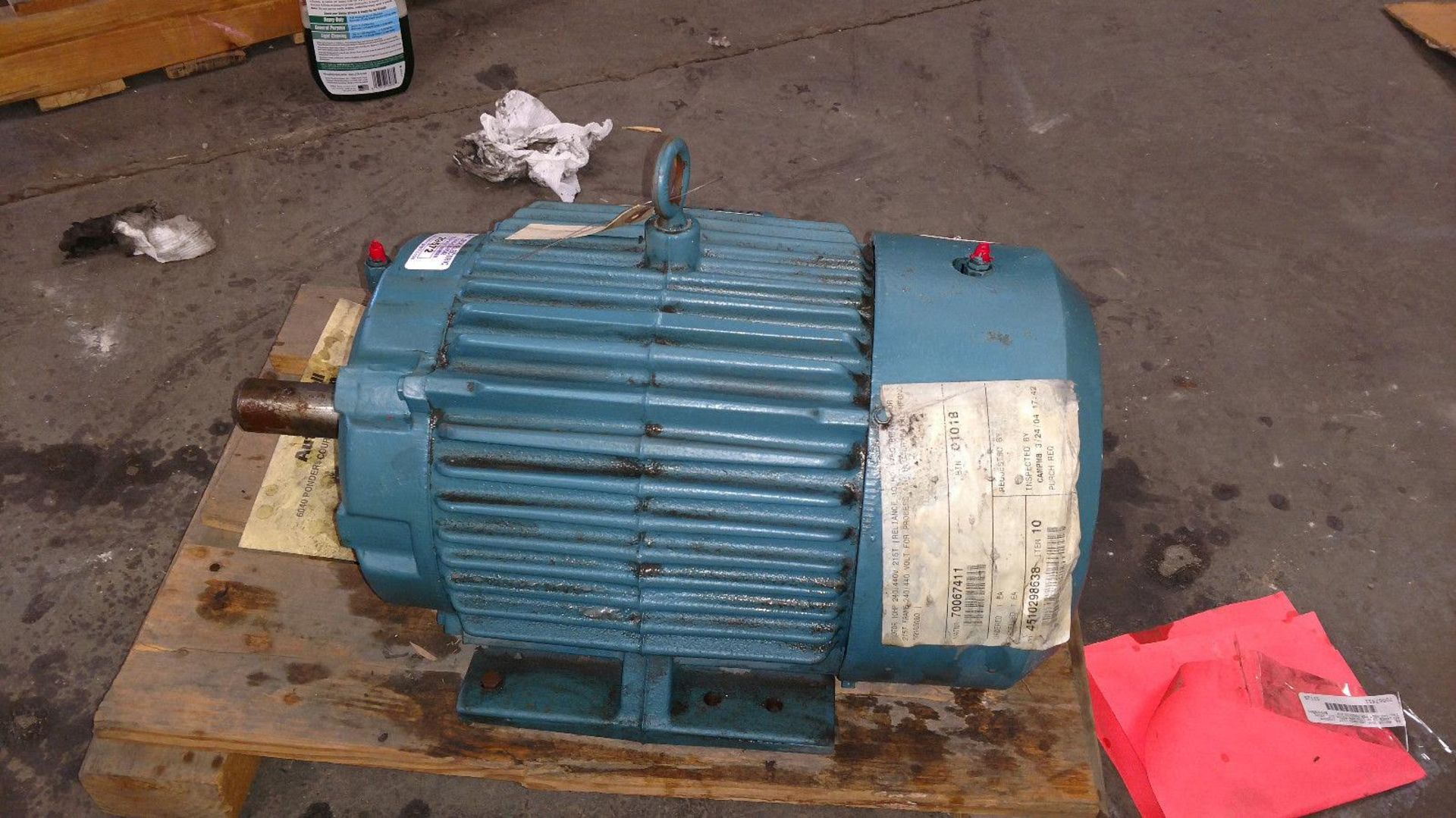 (1) *USED* Reliance Electric L0215T Severe Duty Motor 10HP 1755RPM 3PH *USED* - Image 3 of 5