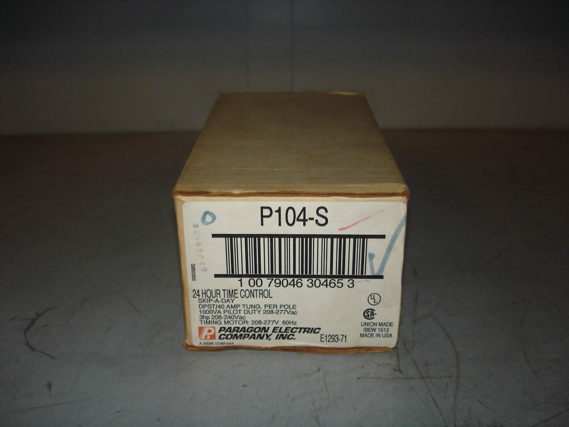 (2) *NIB* Paragon P104-S 24 Hour Time Control Skip-a-Day 208-277VAC *NIB* - Image 4 of 4